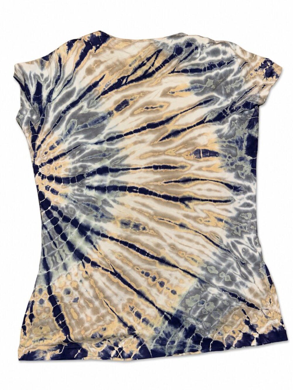 Tryst by Mathew Y2K Tie Dye Patchwork Pocket Baby Tee Top Medium - Picture 5 of 5